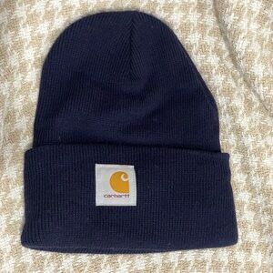 navy blue carhartt knit beanie